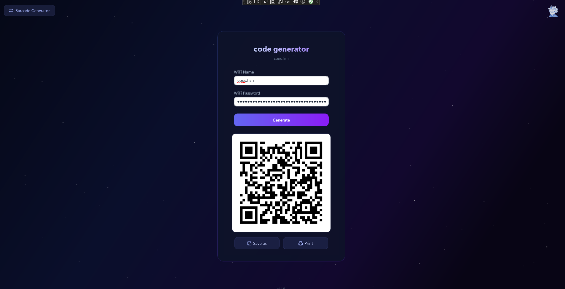 QR / Barcode Generator